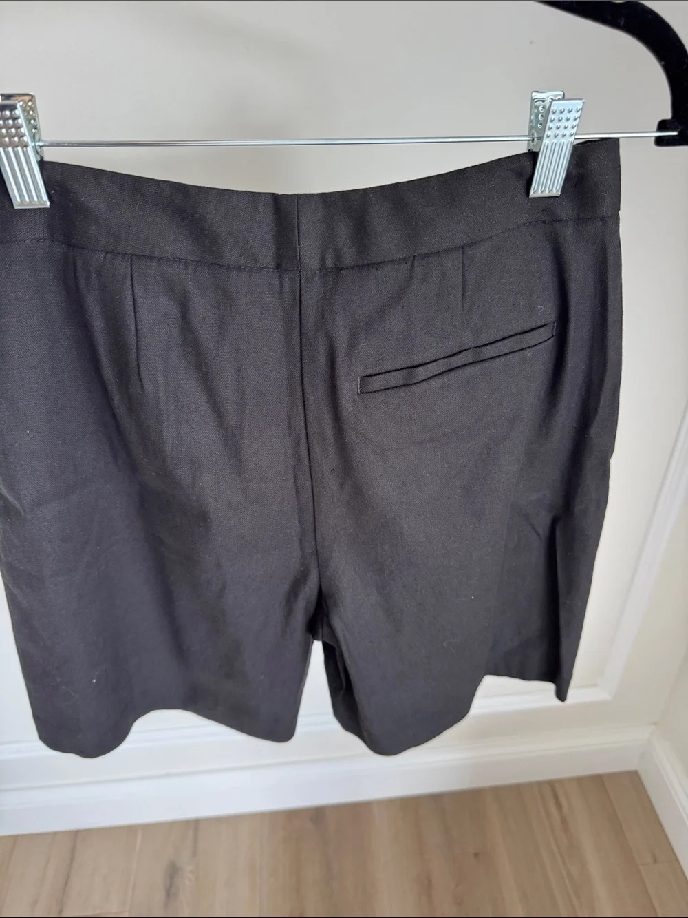 Nordstrom Black Tailored Bermuda Shorts